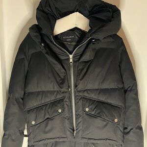 AllSaints Black Puffer Jacket